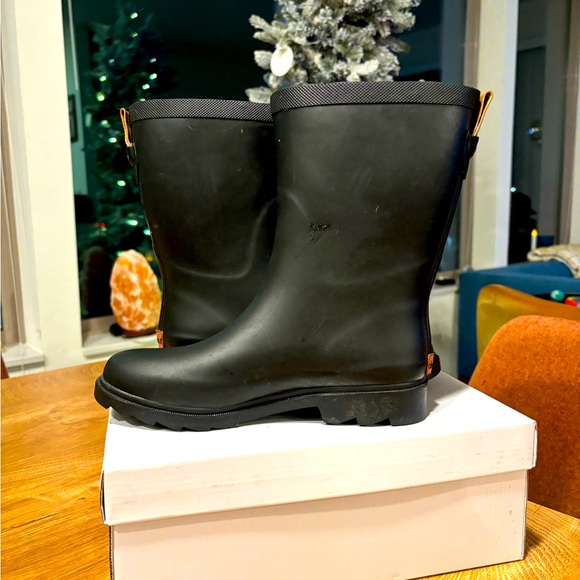 Chooka Storm Mid Rain Boot II Womens 7 II Matte Black - Picture 2 of 6